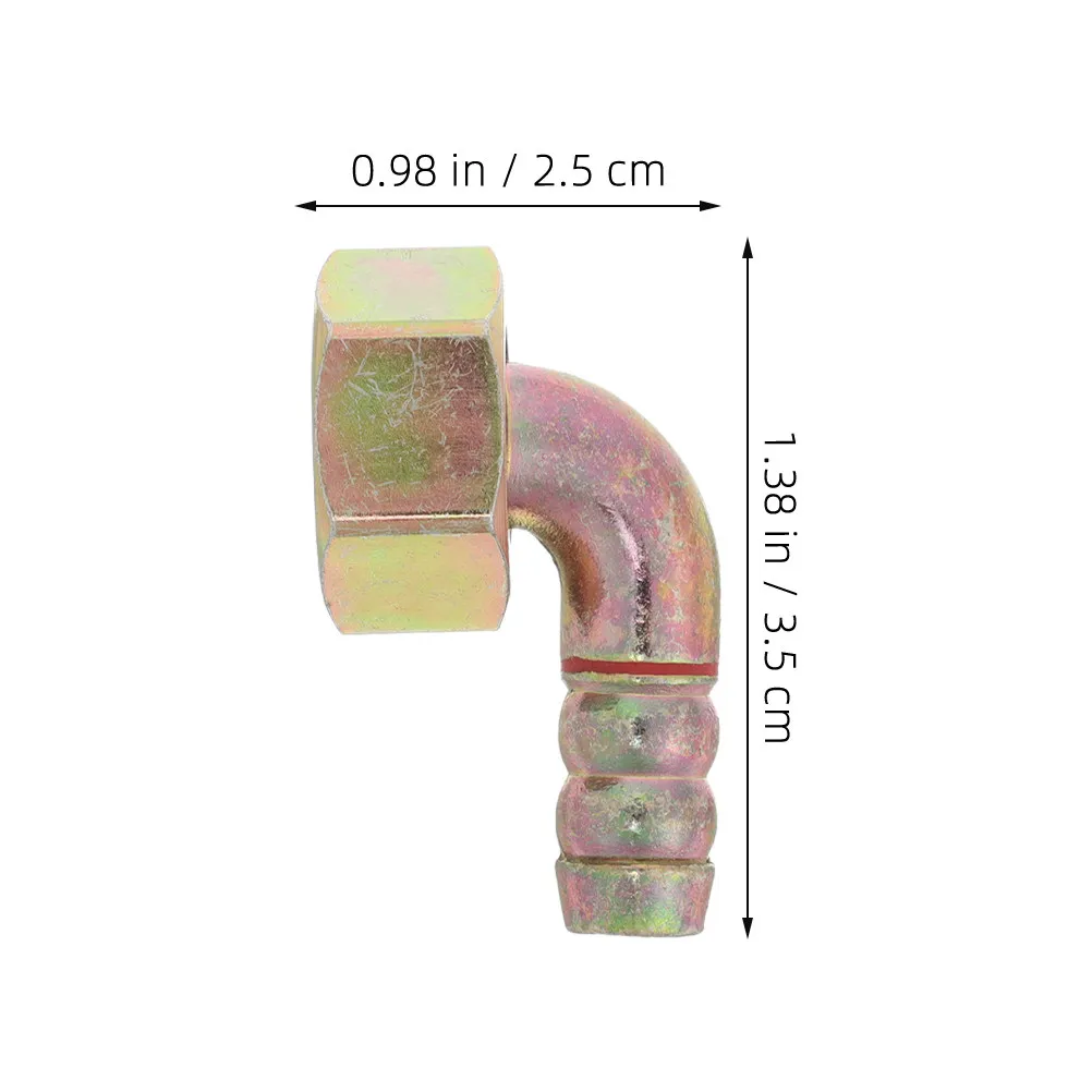 2 Pcs Gas Hose Connector Stove Elbow Joint Pipe Adaptor Cooker Fitting Connectors