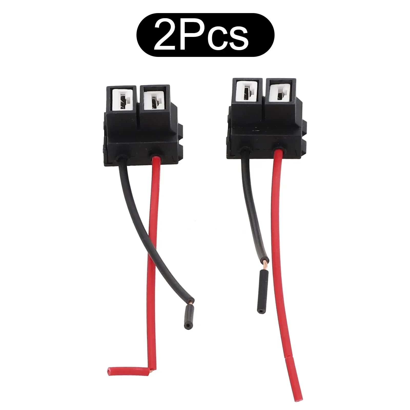 2pcs Harness Sockets Car Auto Wire Connector Bulb Base 15cm For H7 Interface Light Bulbs ABS Black Reliable Car Accessories