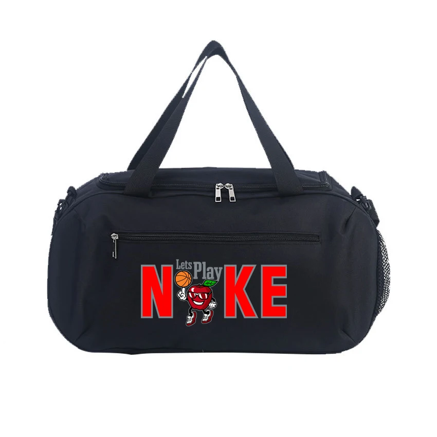

N Sport Fitness Bag KE Cartoon Printed with Shoes Pack Gym Yoga Handbag Dry Wet Outdoor Camping Climbing Pouch Gear Storage Bag