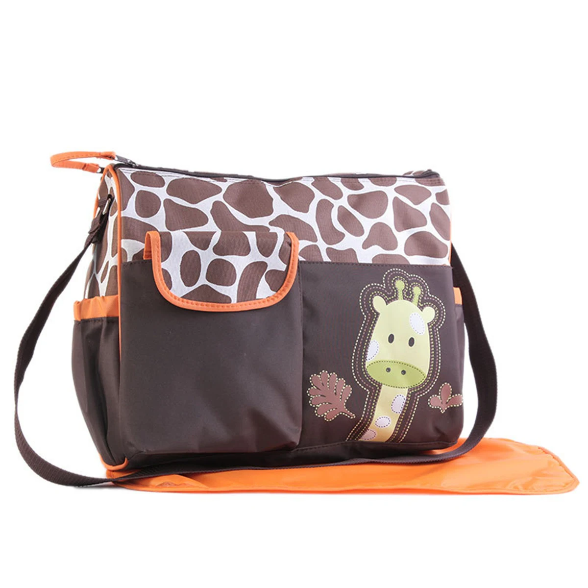 New Fashionable Printed One Shoulder Mommy Bag with Large Capacity and Multi function Leaning Urinary Bag for Going Out