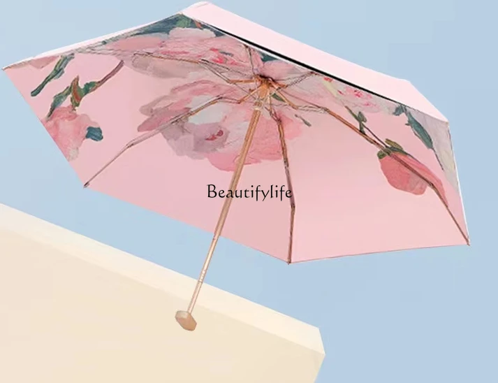 

Sun Protection Sunshade UV Protection Mini Card Umbrella Rain and Rain Dual-Use