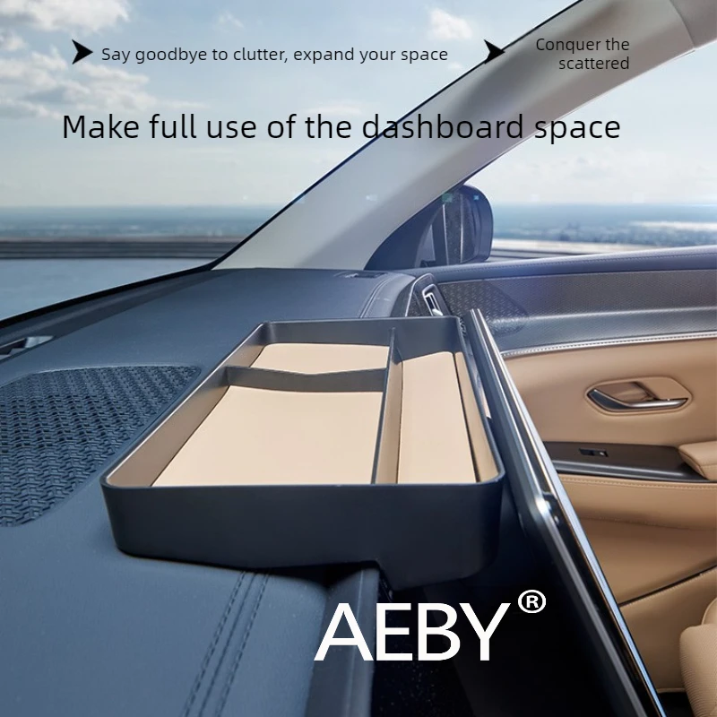 

AEBY For BYD Song Pro DM-i 2025-2026 Screen Rear Storage Box,Center Console Hidden Storage,Anti-Slip Mat & Easy Installation