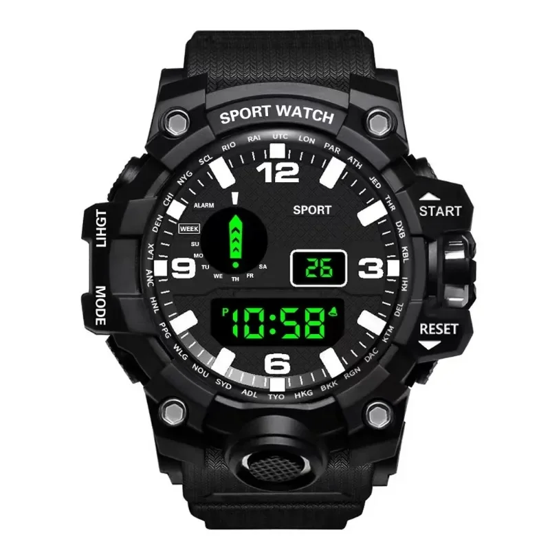 Fashion LED Digital Men Sport Watches Fitness Electronic Watch Multifunction Sports Student Watches Clock Kids Gifts