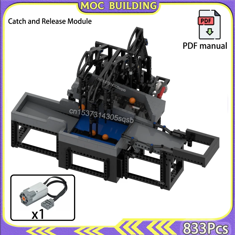 

Модуль GBC Catch and ReleaseMOC, строительные блоки, кирпичи «сделай сам», Akiyukii, большой шар, игрушки для сокращения, рождественские подарки, подарок на день рождения