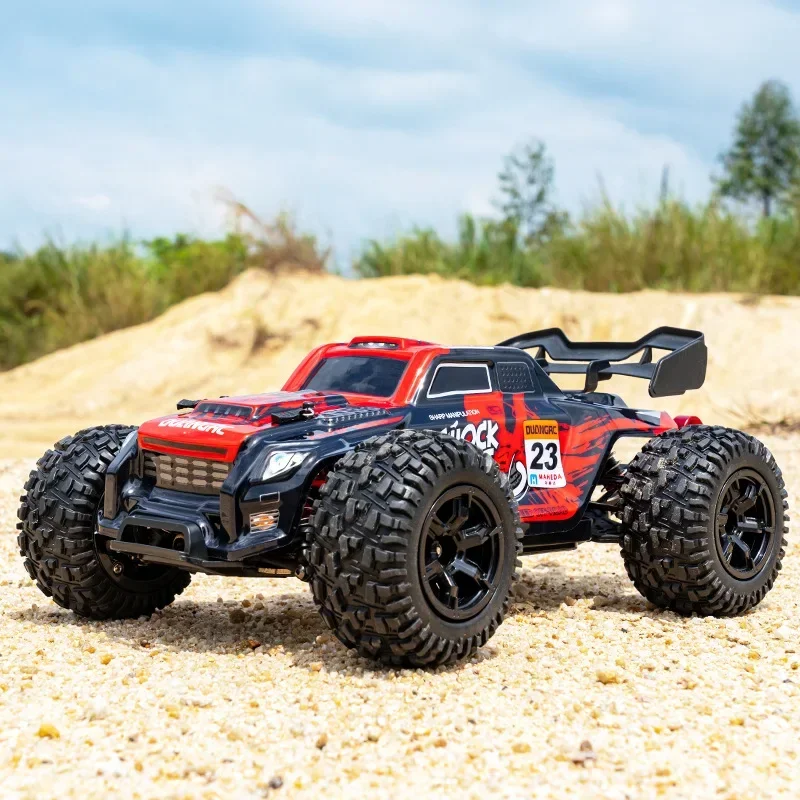 Zestaw upominkowy do samochodów RC 4x4:1/16 aluminiowy samochód zdalnie sterowany, 75 km/h bigfoot terenowy rc drift car, profesjonalne wyścigi,