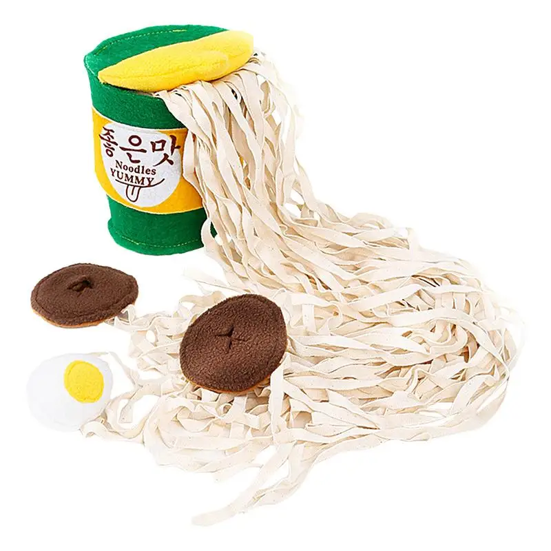 Slow Feeder For Dogs Lightweight Ramen Noodle Cup Dog Toy Hide And Seek Puppy Toy Interactive And Washable Plush Food Hide And