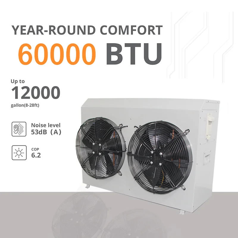 5Hp 10Hp 20Hp 60000Btu Freestanding Smart Swimming Pool Heater Cooler Heat Pump Water Heaters Pool Water Chiller Spa 220V/380V