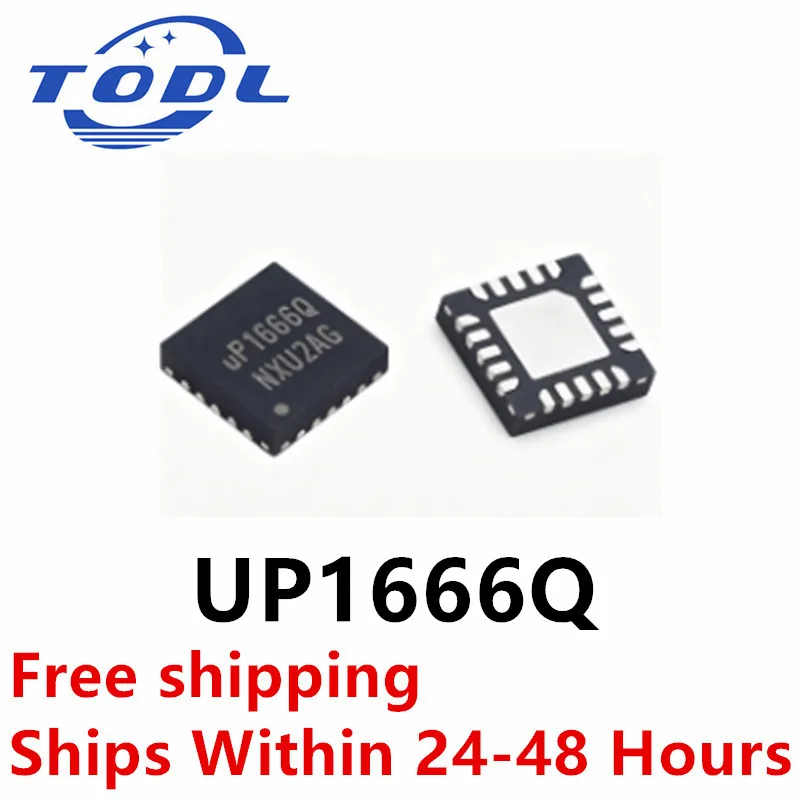 (2-5piece)100% New UP1666Q UP1666QQKF QFN‑20 Chipset 2‑Phase Synchronous Buck Controller GPU Power Management ICuPI Semi