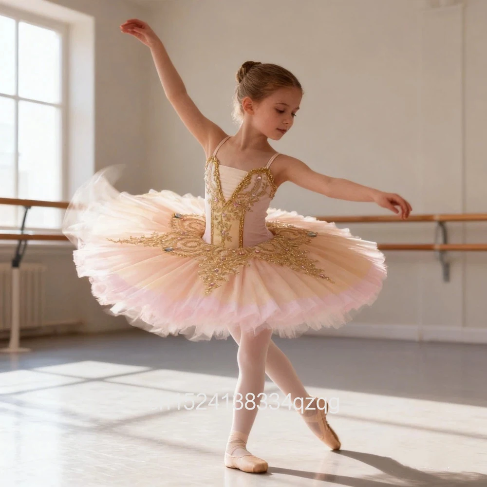 

Youth Children Tutu Ballet Performance Costumes Swan Lake Dance Performance Clothing Toddler Tutu Dress Suspender Princess Dress