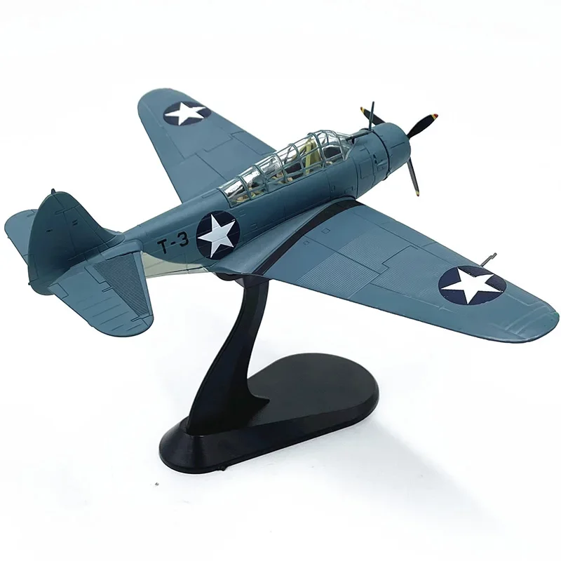 Diecast 1:72 Scale American TBD Torpedo Bombers Original Finished Alloy Airplane Model Simulation Static Collectible Toy Gift