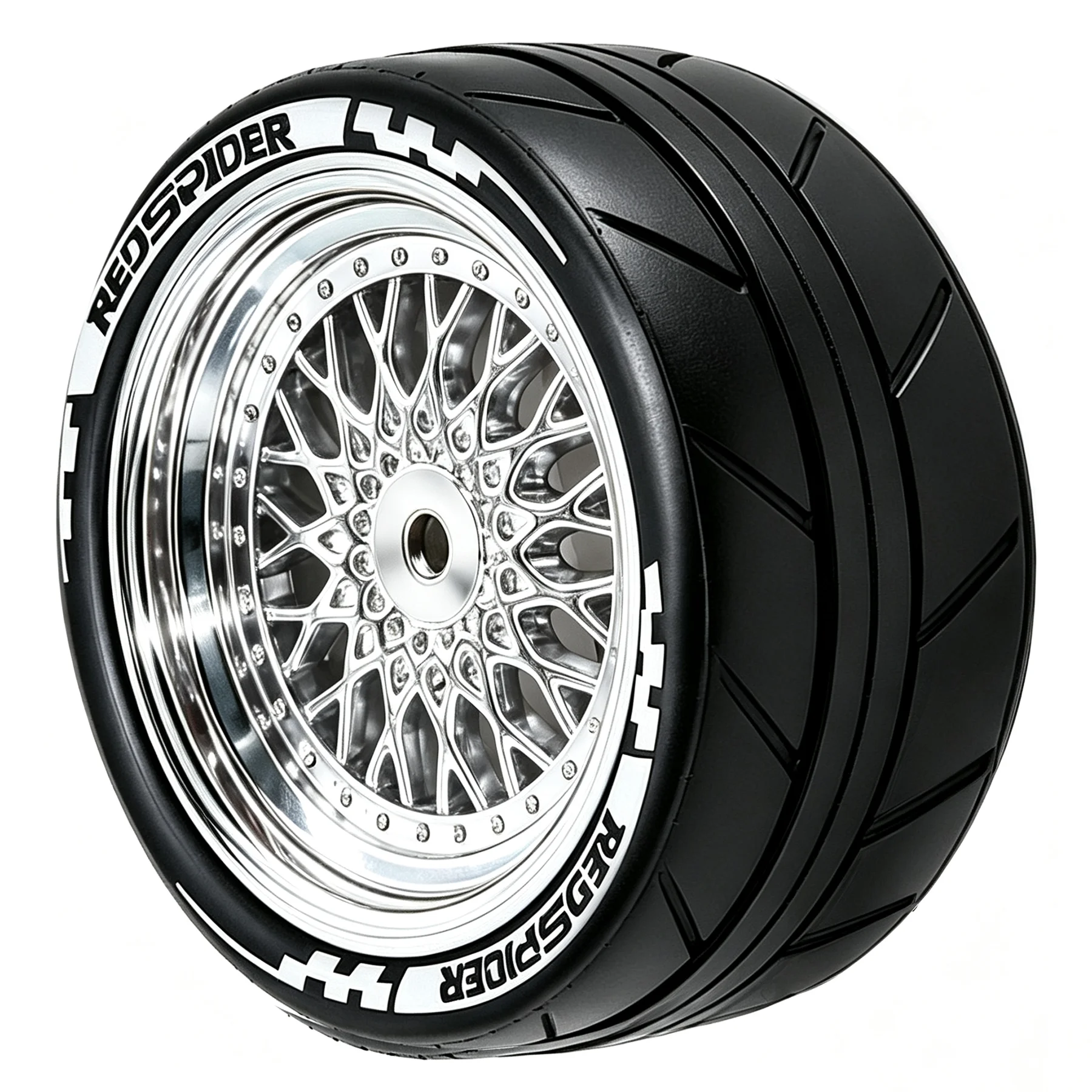 4PCS 65mm RC On Road Rubber Tires and Plastic Plating Wheel Rims Set for 1/10 RC Run-flating Touring Racing Drift Car Tyre