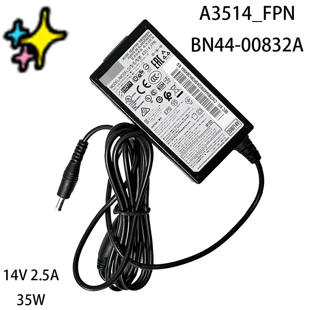 

LS27D390HS/EN LS27D390HS/XF LS27D590CS/XA LS27D590CS/ZN is for AC/DC Adapter Power Charger 14V 2.5A 35W A3514_FPN BN44-00832A