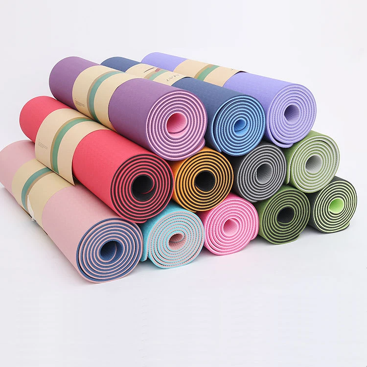 

Custom Gym Exercise Fitness Folding Gymnastics Logo 6mm Pilates Eco Friendly Tpe Yoga Mat