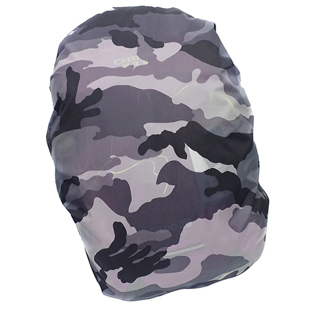 

Waterproof Backpack Rain Cover Protection Case Black White Striped Lightweight Flexible Elastic Binding for Travel Hiking