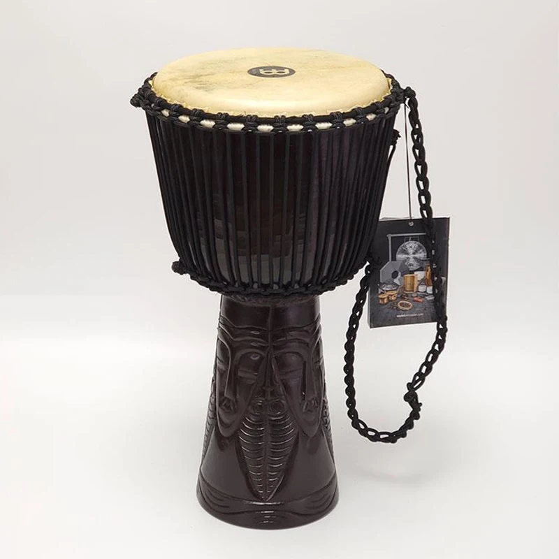 

Solid Wood Djembe Drum Adult Professional Music Drums Handmade African Drum Portable Tambourine Sheepskin Percussion Instruments