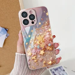 Tempered Glass Phone Case For Samsung S24 Ultra A54 5G Funda A53 A52S S23 S22 S21 S20 Pro Plus FE A13 A14 A12 A33 A32 A51 Covers