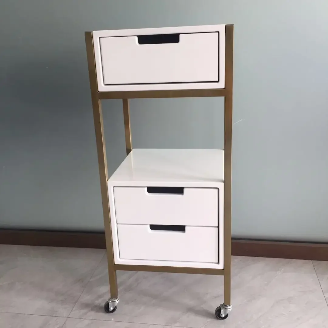 2021 New Barber Shop Tool Cabinet, Hair Gallery Special Double sided Hair Cutting Cabinet, Internet Famous Hair Salon Cart,