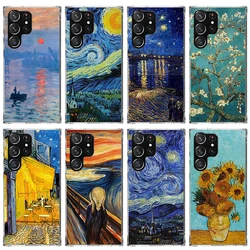 Van Gogh Oil Art Painting Phone Case For Samsung Galaxy S23 S24 S25 Edge S26 Ultra S22 + S21 Plus S20 FE Cover Silicone Print Sh