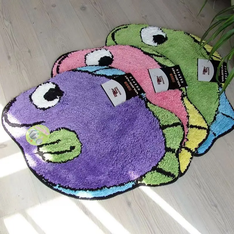 INS Creative Ugly Fish Soft Bedroom Carpet Cute Children's Bedside Rug Kids Non-Slip Baby Playmats Floor Mat Living Room Mats