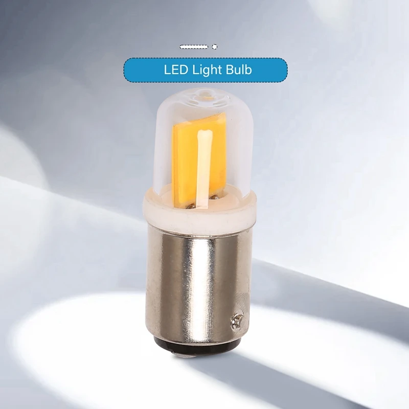 BA15D Led Light Bulb 3W 110V 220V AC Non-Dimming 300 Lumens COB 1511 Led Lamp White Warm White For Chandelier Sewing Machine