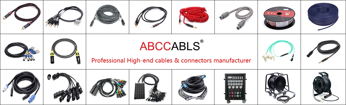كابل ألياف بصرية متعدد الأوضاع مدرع ذو 4 قنوات خارجي عالي الأداء مع كابل اتصال الطبل