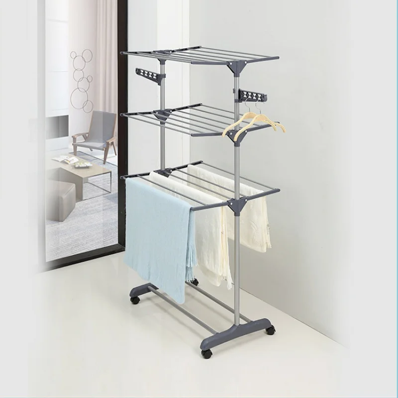 Simple Home Floor Multi-Layer Folding Wing Drying Rack