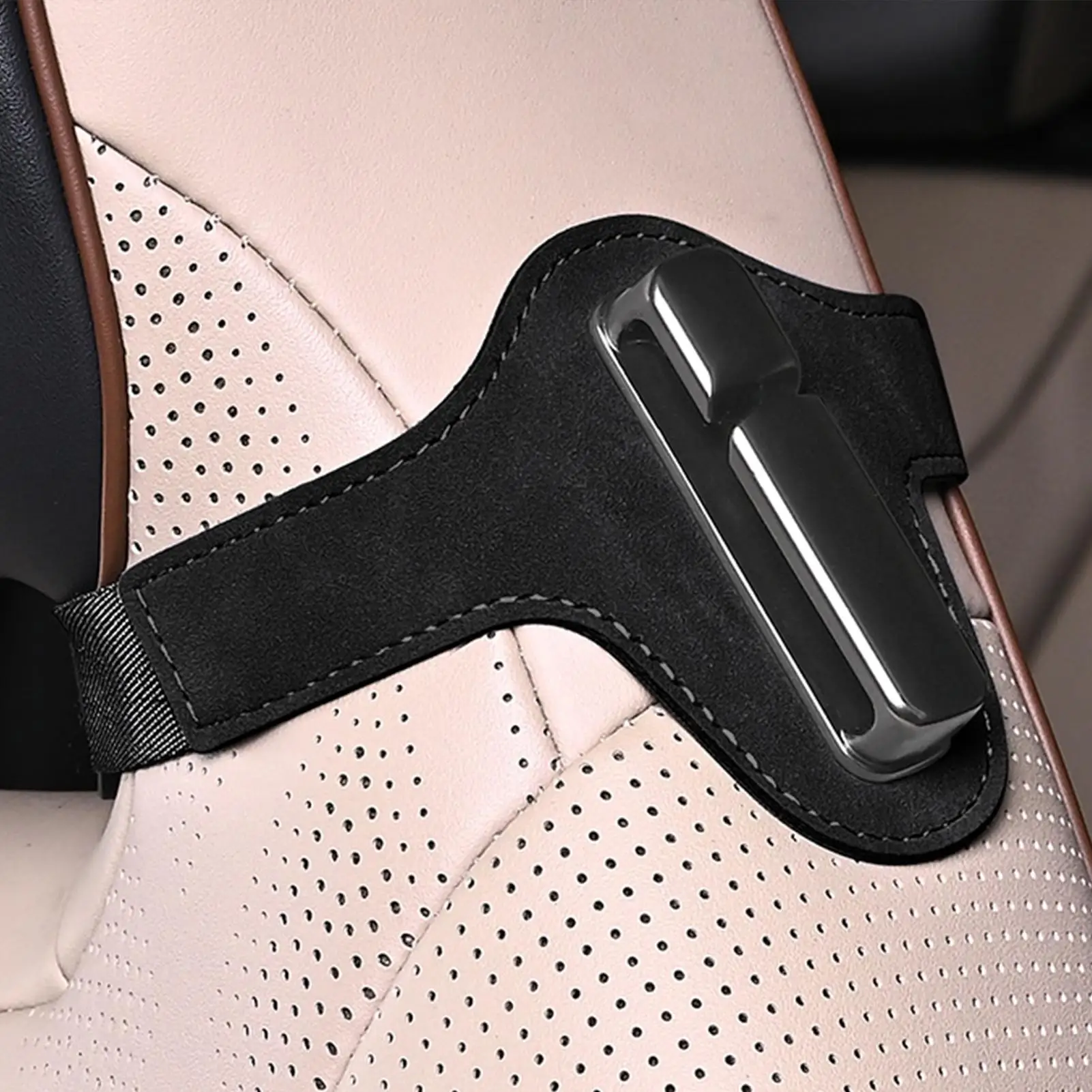 Seat Belt Retainer Non-slip Seat Belt Safety Fastener Quick-Release Noise-Reducing Fixing Buckle Automobile Interior Accessories