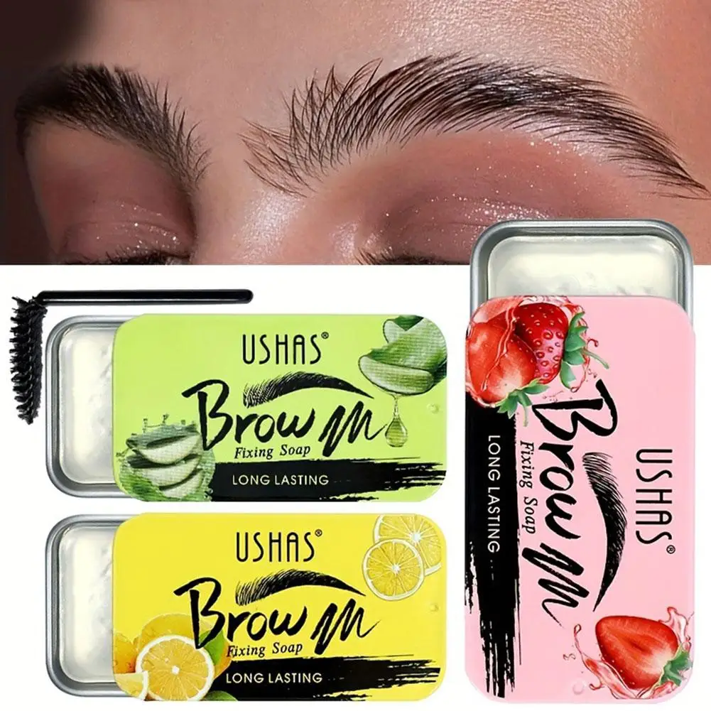 Fruity Eyebrow Soap Pigmented Brow Gel With Brush 3D Cream Eyebrow Wear Brow Waterproof Lifting Soap Styling Long W3T5