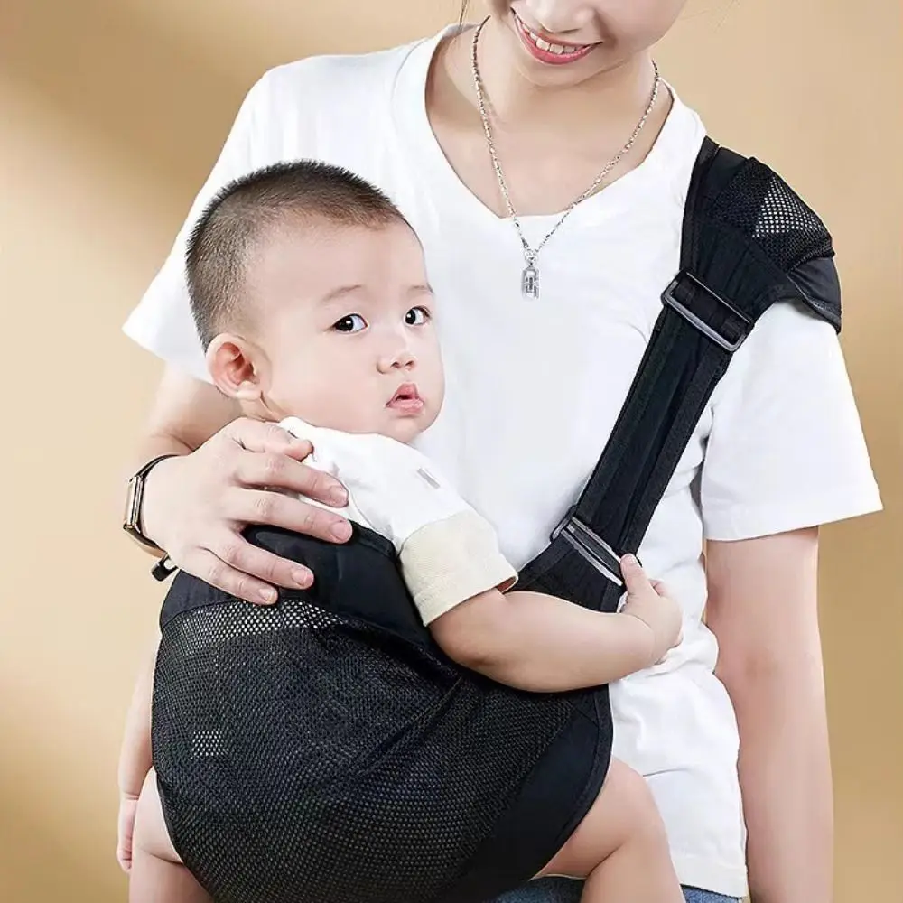 

Newborn Front Holding Baby Wrap Carrier Infant Kangaroo Bag Mesh Infant Backpacks Horizontal Holding Type Newborn Sling Wrap