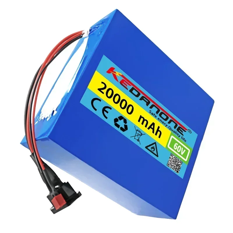 Nieuwe 60V 20ah 21700 Lithium Batterij 16S 4P 1000W-3000W Elektrische Fiets Motorfiets Scooter Batterij + 67.2V 3a Oplader