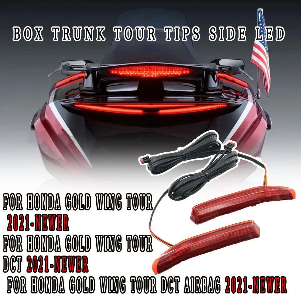 

for Honda Goldwing GL1800 Tour DCT Airbag 2021-2023 LED Decorative Light Lamp for Motorcycle Top Box Trunk Side Tips - Motorcycl