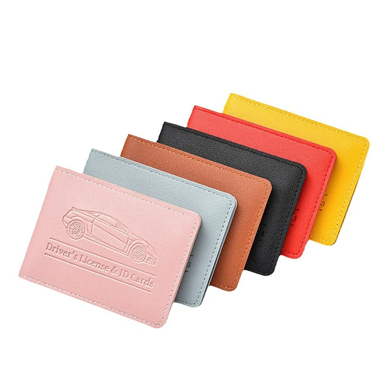 Car Registration Driver's License And Insurance Card Holder Leather Car Essential Document Card Wallet Car Accessories