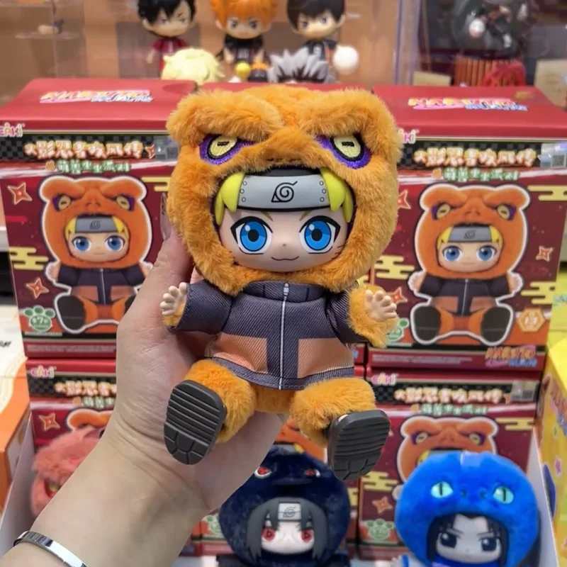Gran oferta Original Eaki Naruto serie V2 Linda bestia fiesta caja ciega vinilo muñeca llavero ornamento caja misteriosa juguetes regalos de vacaciones