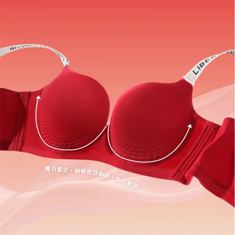 seamless Anti Sagging Plus Size Bra Full Cup For Women Seamless Gathering Minimizer