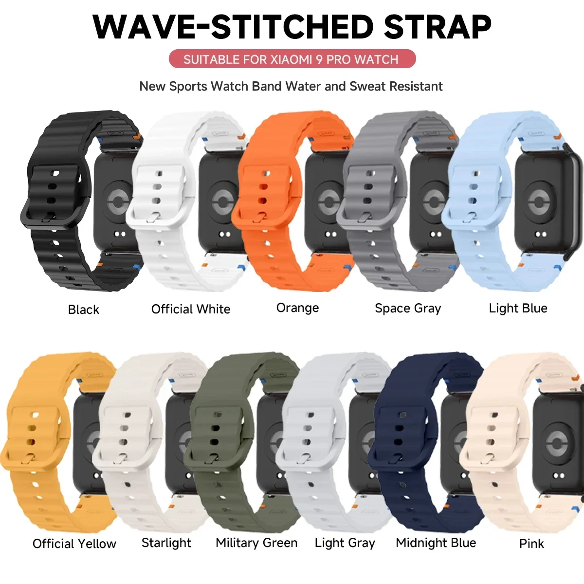 Silicone Strap for Redmi watch 5/4 Band Bracelet Replacement Breathable Wrist Sports Band Correa for Mi Band 9/8pro Soft Belt image 4