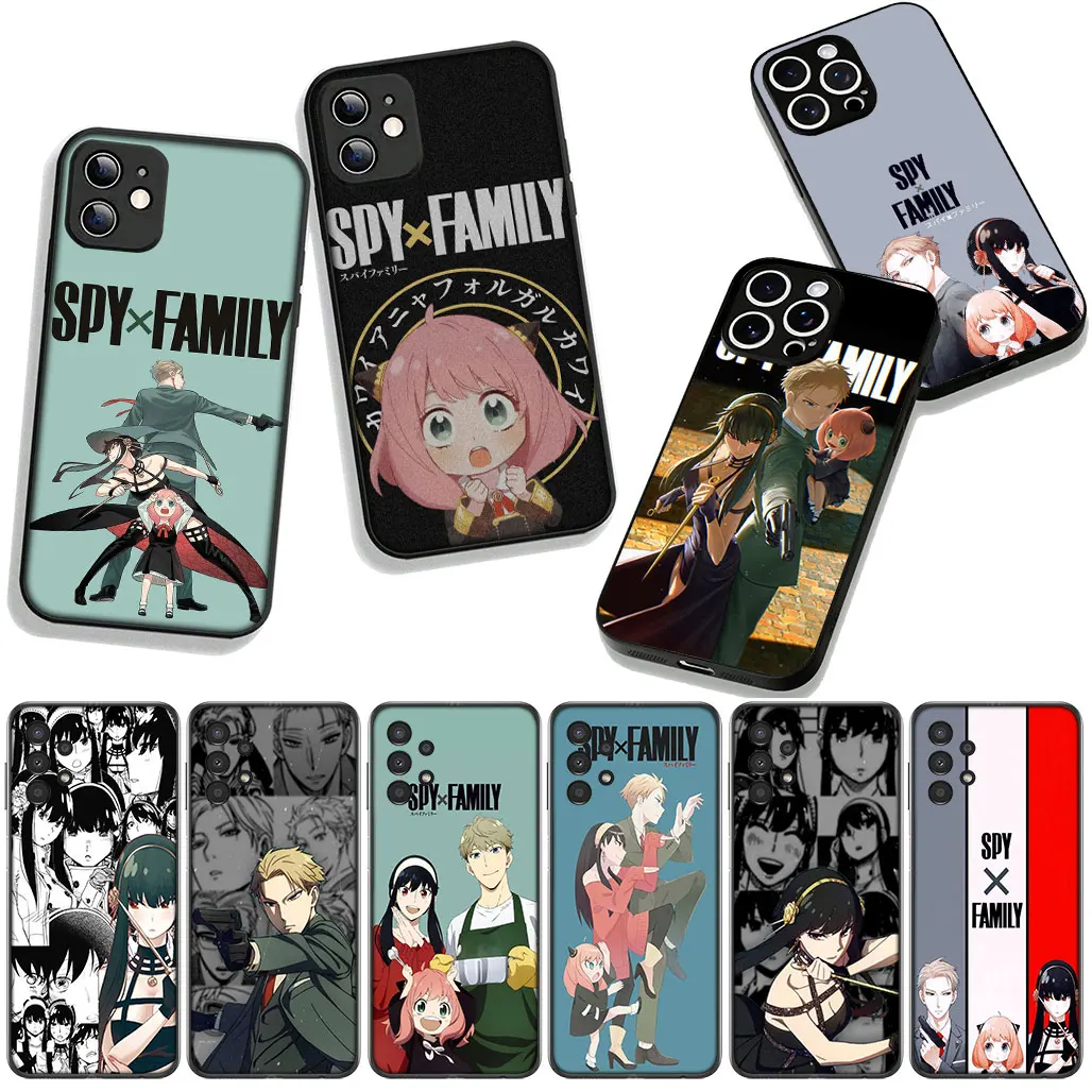 Phone Cover for Samsung Galaxy A36 A17 A26 A07 A35 A54 S21 S20 FE S8 S9 S10 Plus A53 A13 A33 A34 Case Spy x Family Cute