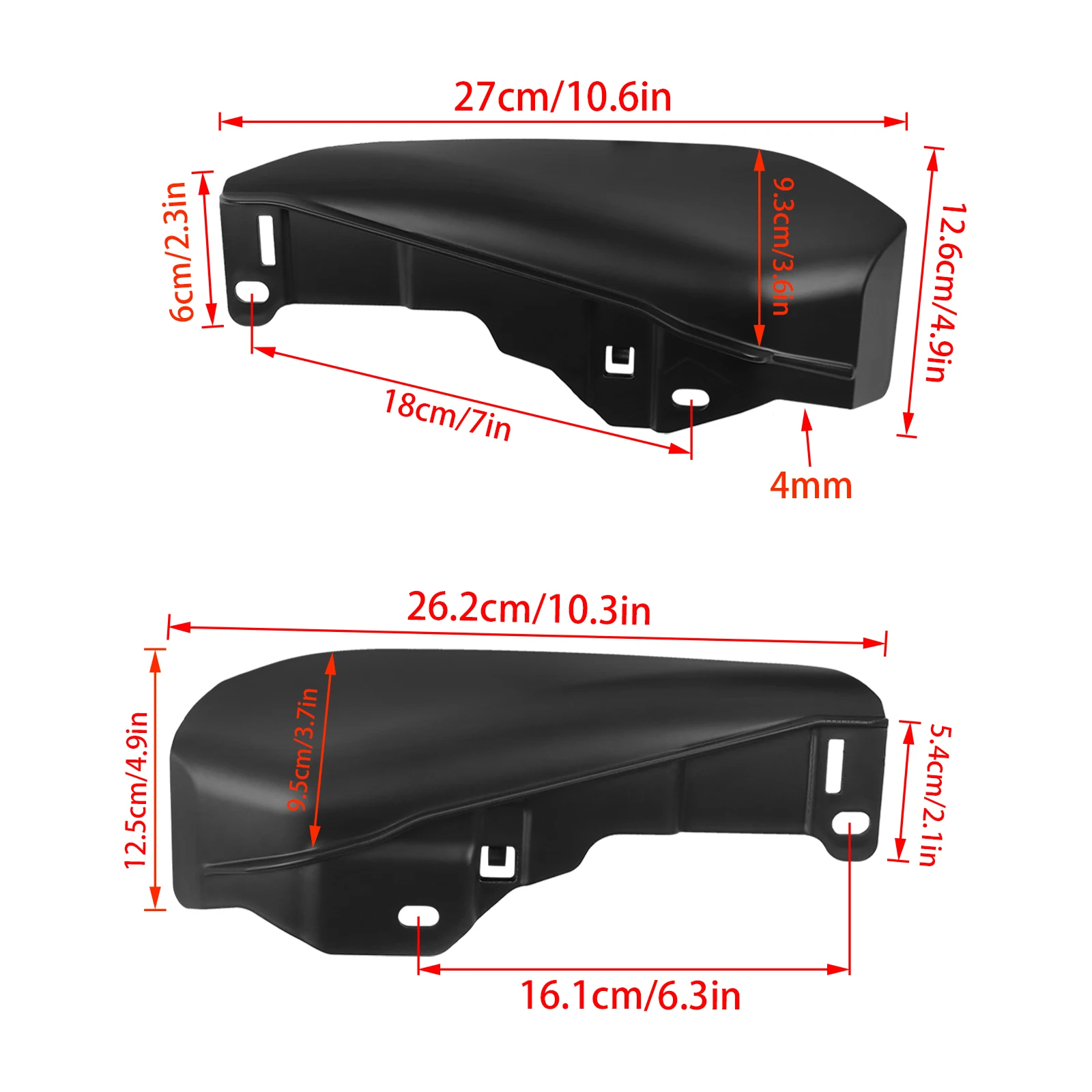 Compatible with Harley Touring Street Electra Glide CVO Road King FLHR FLHX 2023-UP Mid-Frame Air Deflector Under Seat Engine