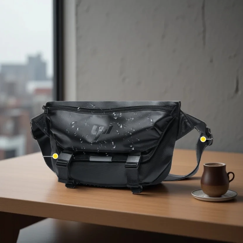 

Ins Korean Style Men Waterproof Magnetic Buckle Crossbody Messenger Bag Daily Outdoor Travel Cycling iPad Camera Shoulder Bag