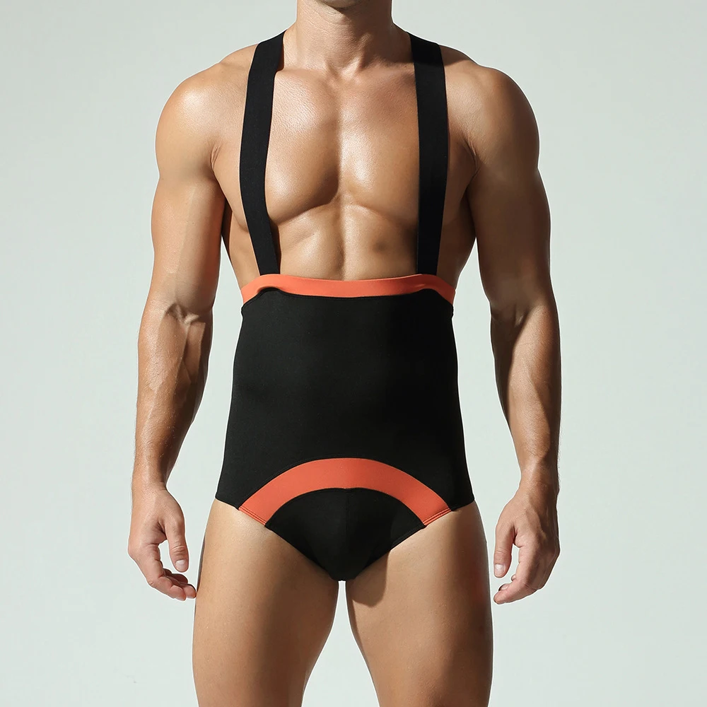 

Mens Sexy Tight Fitting Stretch Vest Jumpsuit Fashion Niche Gay Boys Home Sports Youth Niche Yoga Wear Men'S Clothing 2025 New