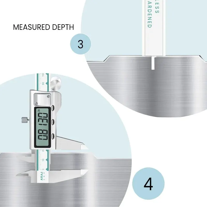 AIRAJ High-precision Digital Caliper Stainless Steel Long Waterproof Vernier Caliper Level Multi-function Measuring Tools