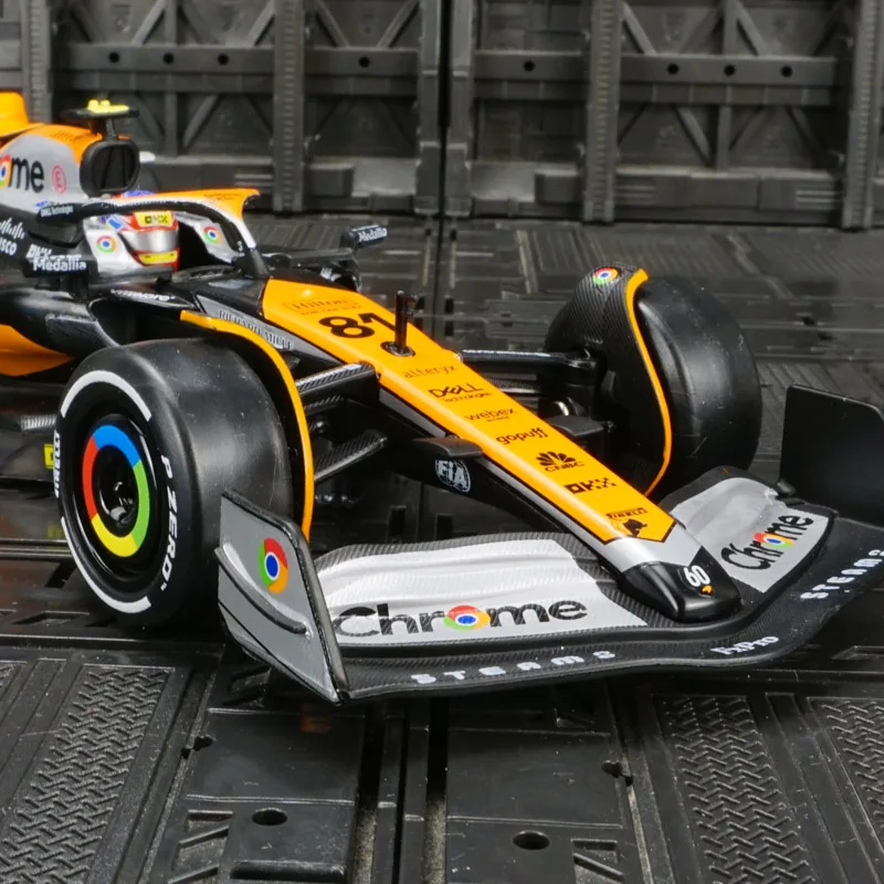 CCA 1: 24 simulation McLaren MCL60 2023 Formula Racing Alloy Model suitable for collection and can be given as a gift to friends
