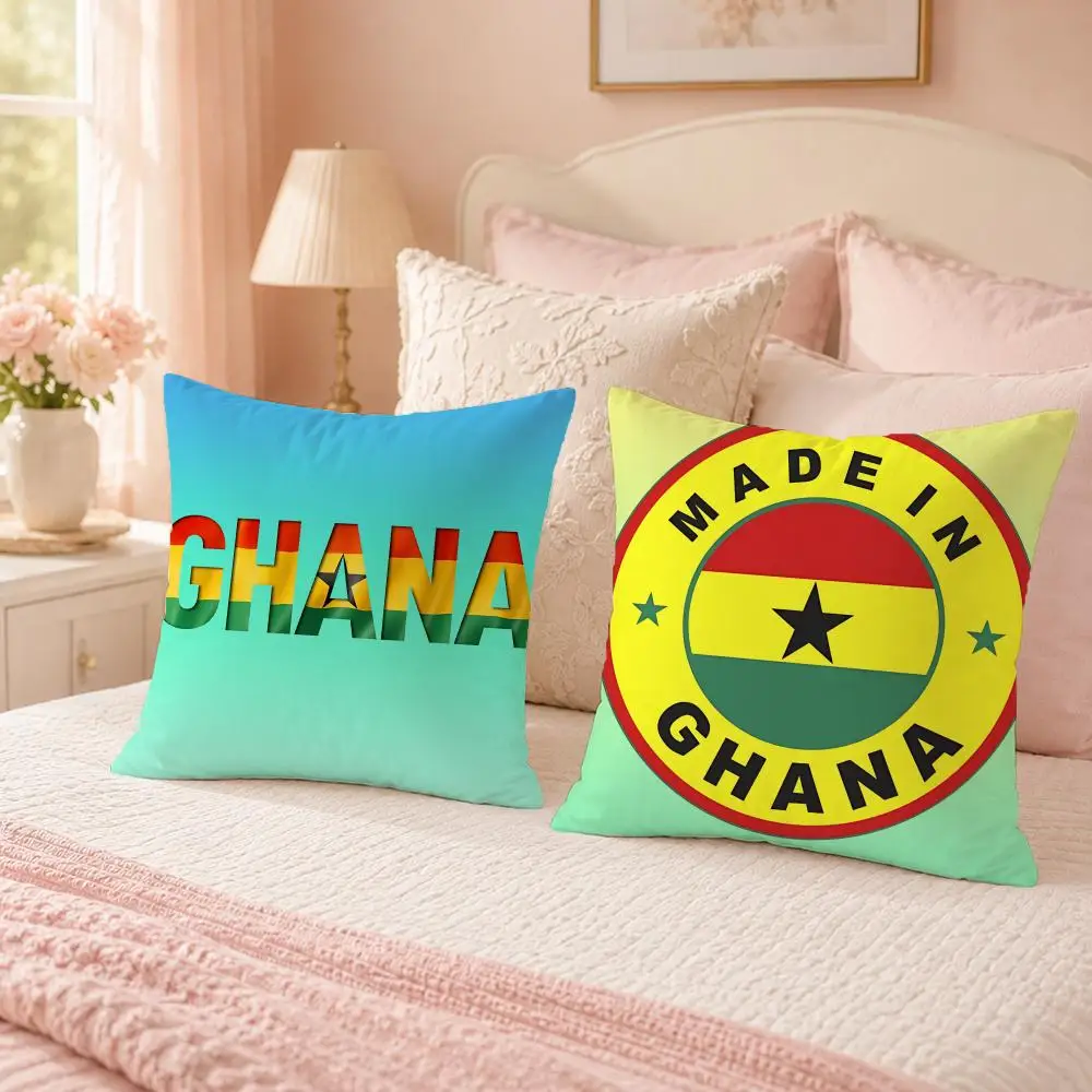 Ghana Kente Pattern Cushion Cover Custom Plush Pillow Cover Soft Cloud Comfort for Sofa Bed Couch