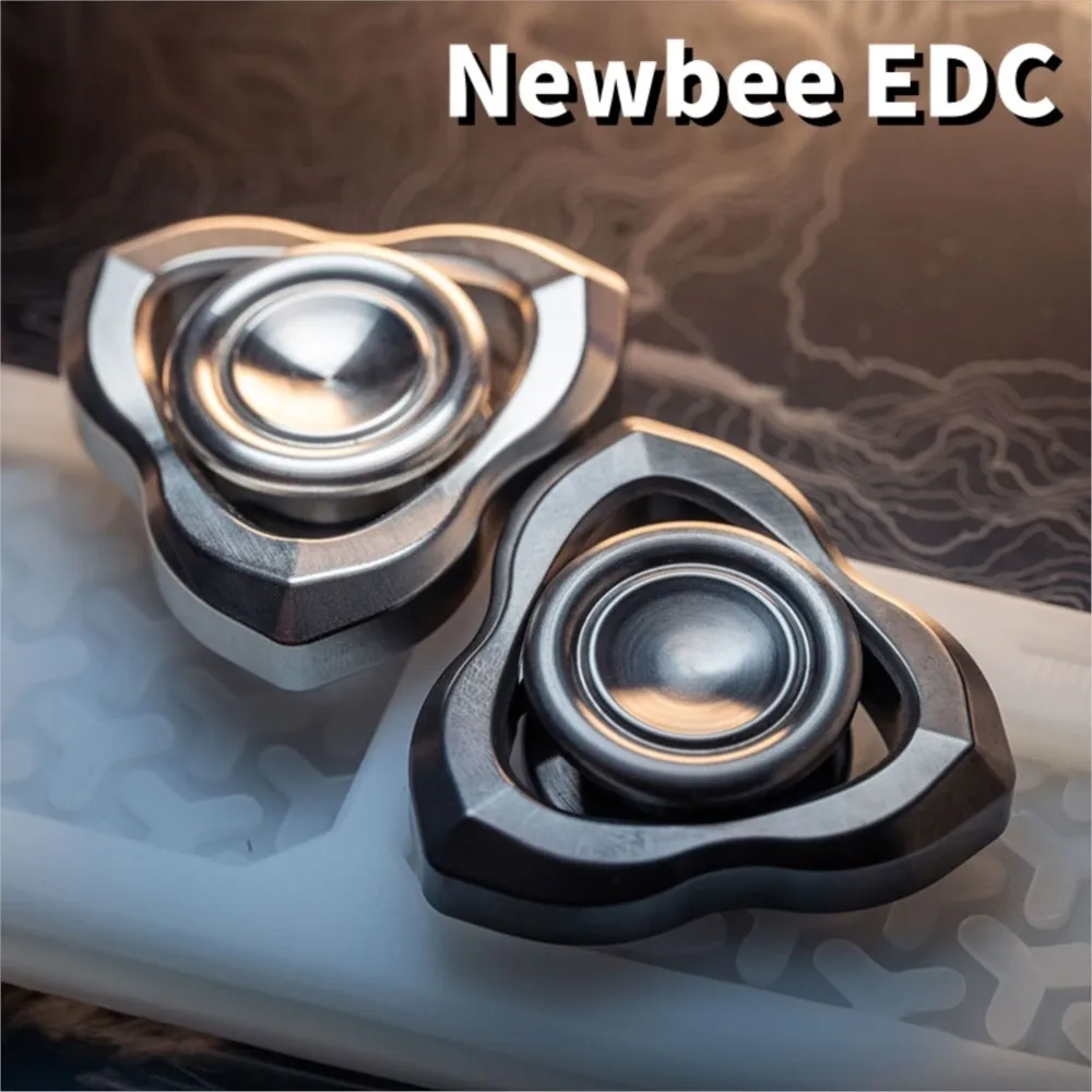 Newbee EDC Fidget Gyro Metal Stress Relief Toys Fidget Toys For Adults Office Desk Accessories Three Leaf Spinner