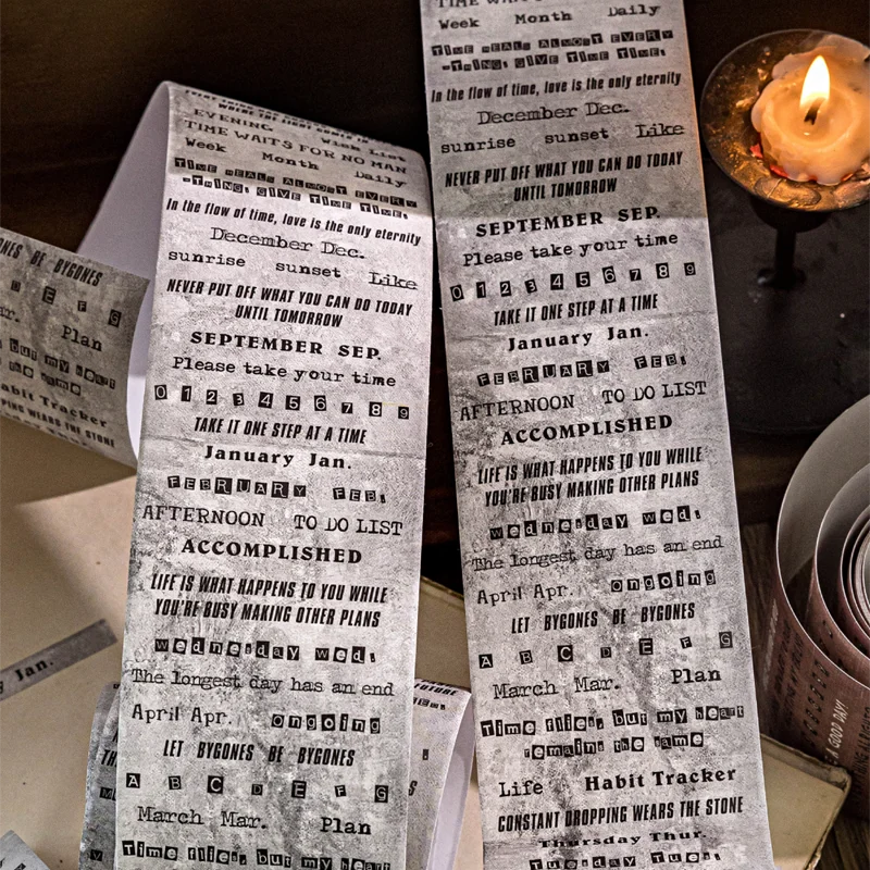 Mr.Paper Text Printing Masking Tape 1 Roll Inspirational Phrases Have A Good Day Tape Home Inspirational Cutting Strip Stickers