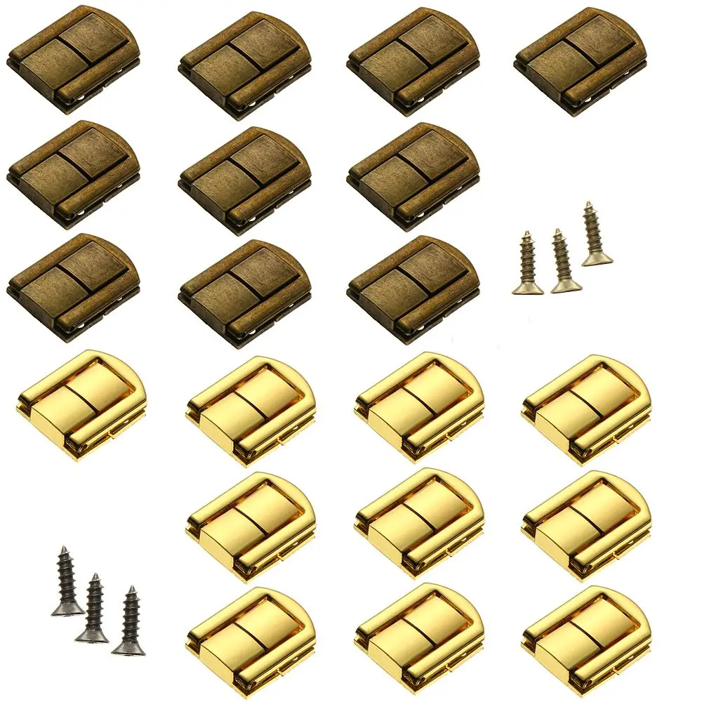 Zinc Alloy Vintage Suitcase Buckle Catch Latches Leather Bag Buckle Clasp Alloy Lock Antique Box Hasps