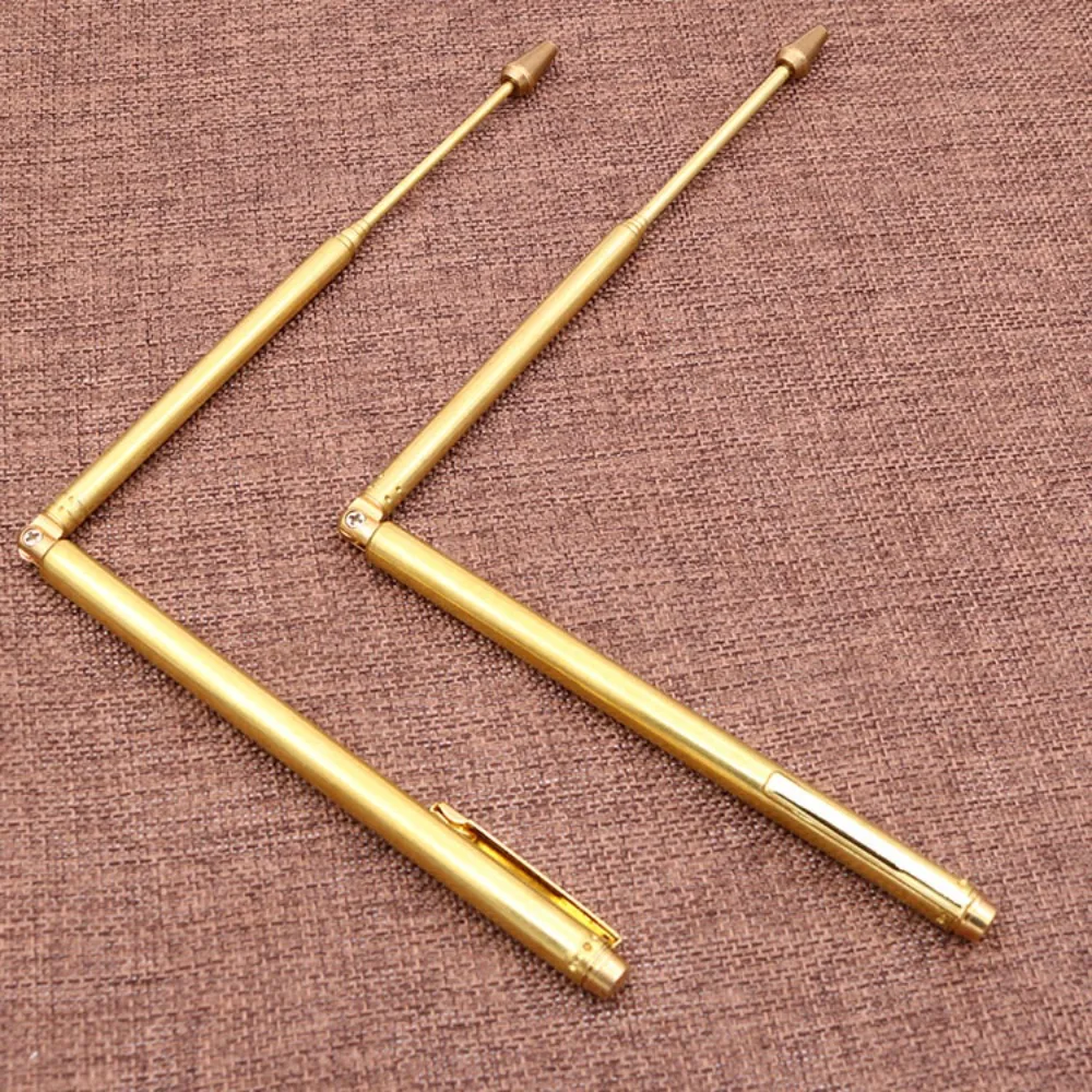 

1 Pair 99.9% Pure Copper Dowsing Sticks Metal Detector Rod Copper Probe for Water Gold Finding Treasure Hunting Divination Tools