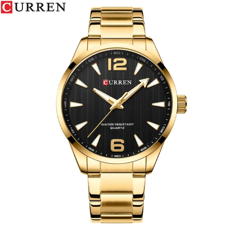 

Curren 8434 Business Men's Watch Quartz Foreign Trade Steel Belt Watch