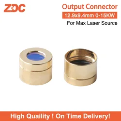 Zdc max saída protetora conector lente grupo com lente tampa protetora d12.9h9.4 para max qbh fibra laser máquina de corte