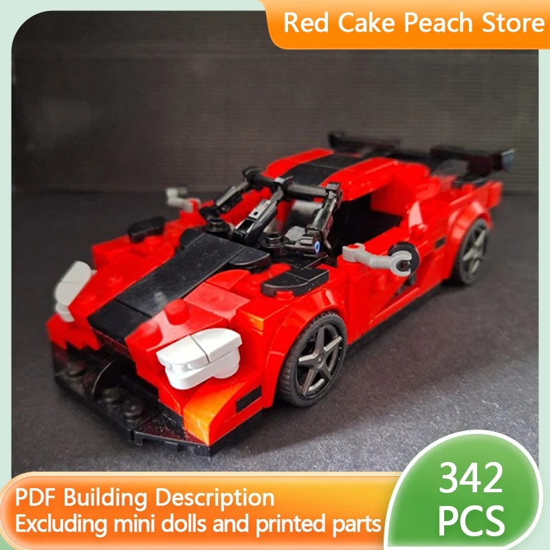 

Speed Racing Car Model MOC Building Bricks RS Top Tier Sports Car Modular Technology Children Holiday Gifts Assemble Toys Suit