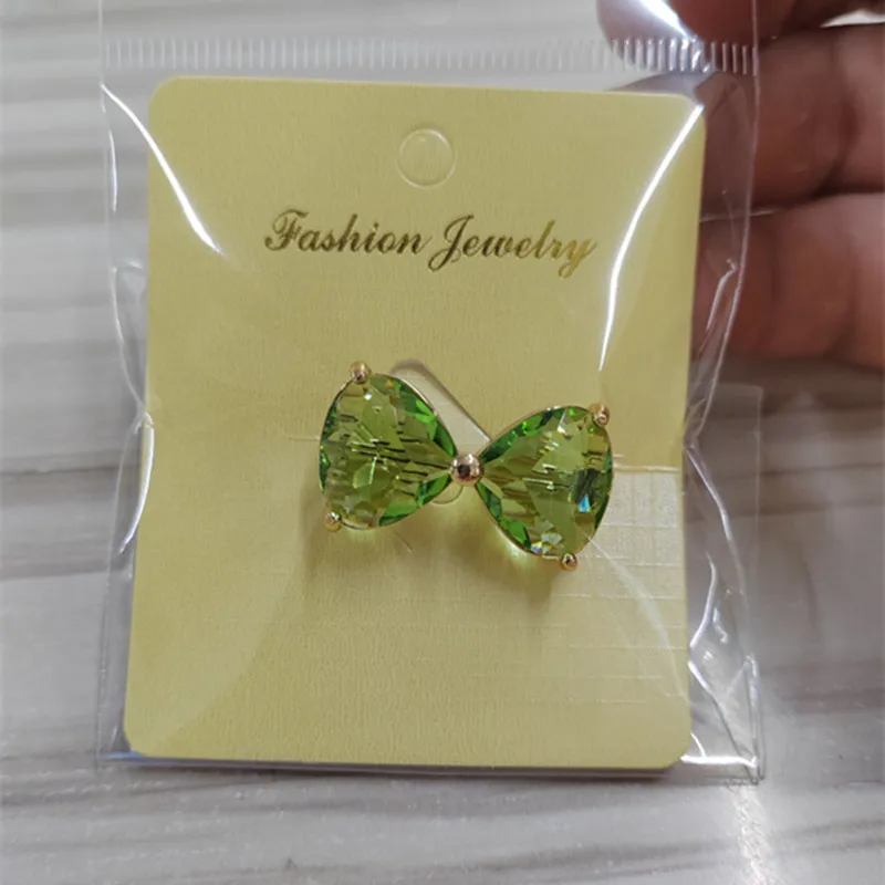 Accesorios de broche de mariposa de cristal, 1 piezas, gran oferta